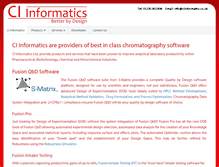 Tablet Screenshot of ciinformatics.co.uk